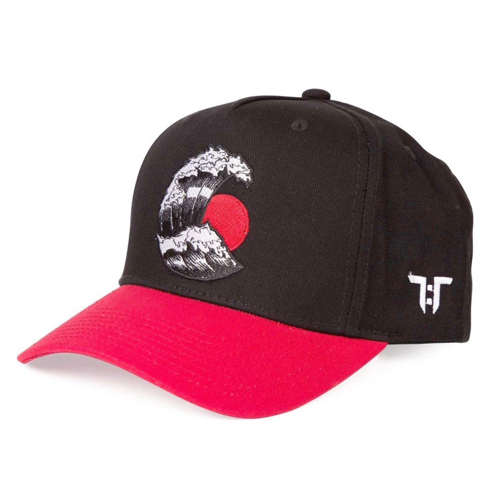 Tokyo Time - Kanagawa Casquette Snapback - Noir/Rouge